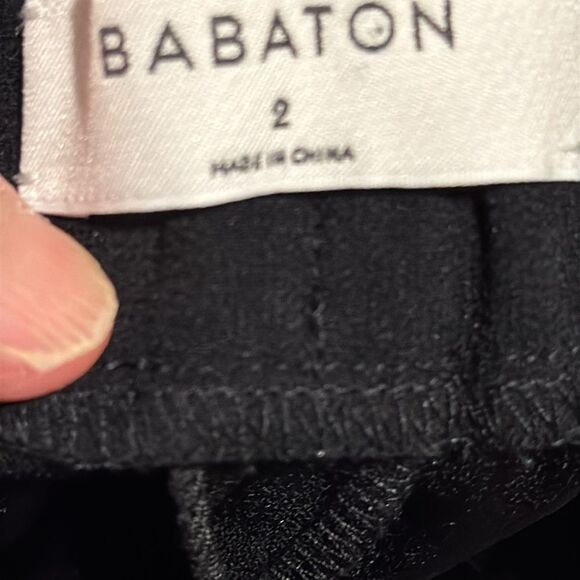 Babaton women’s black elastic waist pants with pockets. Size 2 - Picture 8 of 10